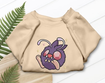 Venonat geborduurd shirt Bug shirt sweatshirt hoodie Anime uniek geborduurd cadeau voor nerds