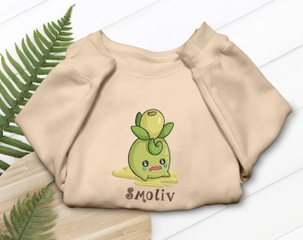 Smoliv Embroidered T-Shirt Sweatshirt Hoodie Cute Olive Design Anime Fan Gift for Anime Lovers