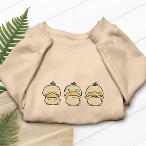 Pyduck Shirt Cute Duck Embroidered T-shirt Sweatshirt Hoodie Gifts For Fans