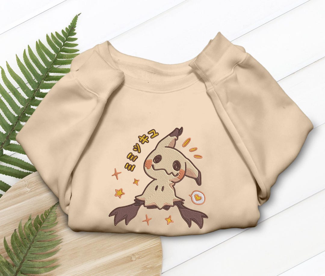 Mystic Character Embroidered Shirt - Spooky Anime Sweatshirt Hoodie - Ghost Type - Unique Halloween Fashion Gift - Etsy UK