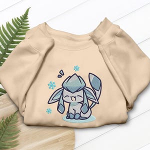 Glaceony Cute Embroidered T-shirt Sweatshirt Hoodie Evolution Gifts For Fans