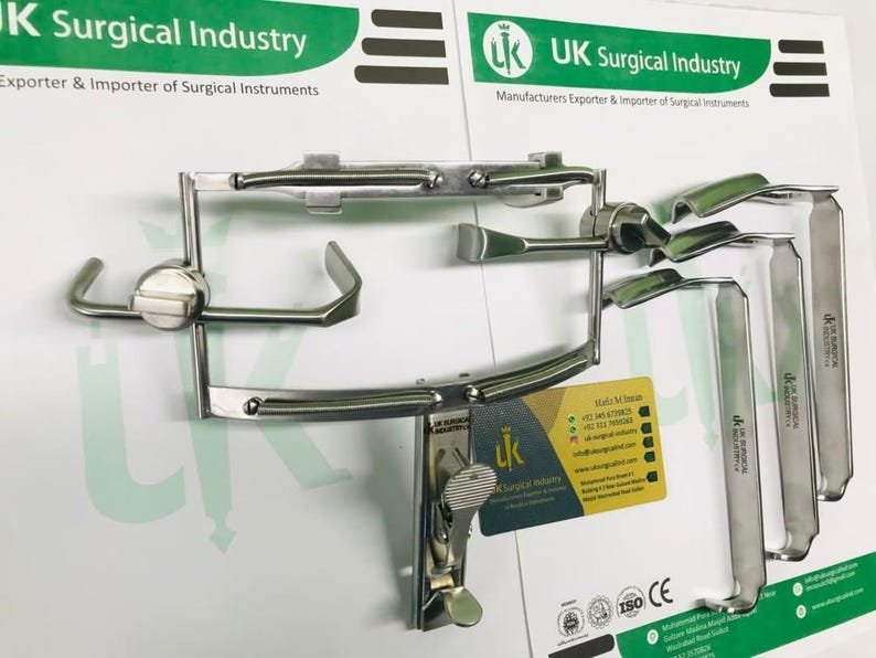 Palatal Retractor Dingman Mouth Gag Set | Cleft Palate Repair Instruments | Oral Surgery ...