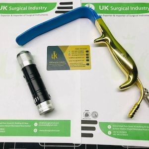 Retrator de mama de fibra óptica: instrumento cirúrgico de aço inoxidável