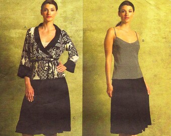 DKNY Vogue Sewing Pattern V2941: Misses' Top, Camisole & Skirt (Size 6/8/10/12)