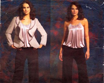 DKNY Vogue 2923 Separates Pattern: Jacket, Top & Pants (Size 12-18)