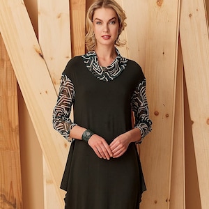 Bust 32&quot; to 55&quot; - Vogue Pattern V1552 by SANDRA BETZINA - Misses&#39; Semi-Fitted, Pullover, Draped Dress in Two Options - Vogue Today&#39;s Fit