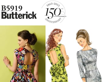 Butterick B5919 Dress Pattern: Fitted Bodice, Skirt Options (Sizes 6-14)