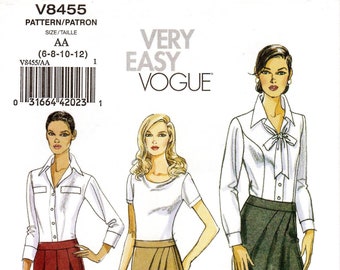 Pick Your Size - Vogue Skirt Pattern V8455 - Misses' Mock Wrap Skirt in 3 Variations - Very Easy Vogue Patterns