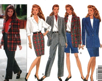 Butterick 6405 Sewing Pattern: Evan Picone Jacket, Skirt, Pants - Size 6/8/10