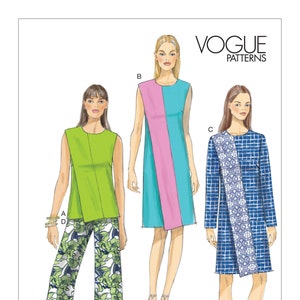 Vogue 9185 Separates Sewing Pattern: Misses' Top, Dress, Pants (Size 6-14)
