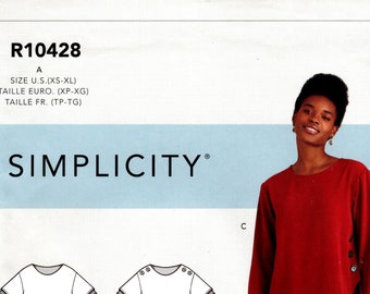 Simplicity Tunic Sewing Pattern R10428 XS-XL