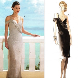 Vogue Sewing Pattern 2359 by BELLVILLE SASSOON - Misses&#39; Close-Fitting, Lined, A-Line Dress w/Tucked Drape - Designer Original - Sz 6/8/10