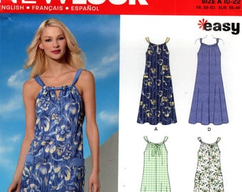 New Look 6047 Misses' A-Line Midi Dress Pattern (Sizes 10-22)