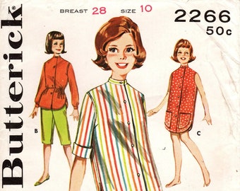 Jaren 60 Butterick 2266 sportkledingpatroon meisjes - maat 10