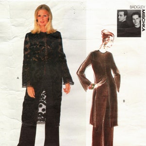 Vogue Sewing Pattern 1282 by BADGLEY MISCHKA - Misses&#39; Loose-Fitting, Pullover Tunic & Wide Leg Pant - Vogue American Designer - Sz 14/16/18