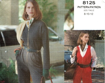 Vogue 8125-naaipatroon: juffrouwjumpsuit, maat 8/10/12