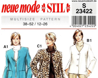 Neue Mode Sewing Pattern: Misses' Jacket & Pants S23422 (Sizes 12-26)
