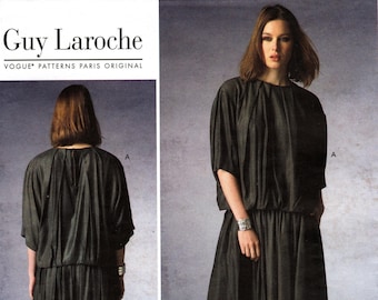 Vogue V1372 Guy Laroche Top and Skirt Sewing Pattern