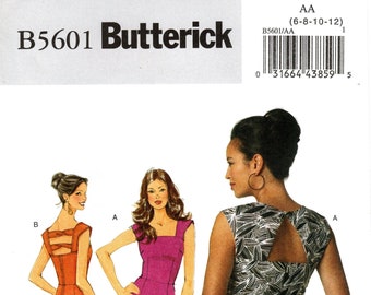 Butterick B5601 Fitted Dress Sewing Pattern (Size 6-12)