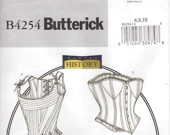 Butterick Historical Corset Pattern B4254 - Misses' Sizes 6/8/10