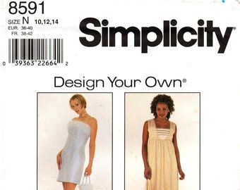 Simplicity 8591 Dress Pattern: Misses' Nine Variations, Size 10/12/14