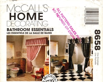 McCall's 8658 Sewing Pattern: Bathroom Decor Essentials - Uncut