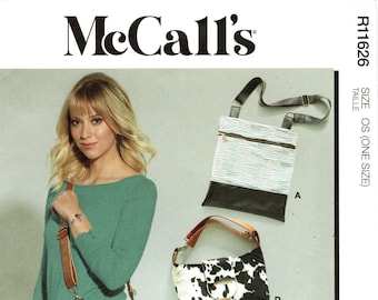 McCall's Sewing Pattern R11626/M8334 - Misses' Shoulder Bags/Hand Bags in Four Options - Uncut