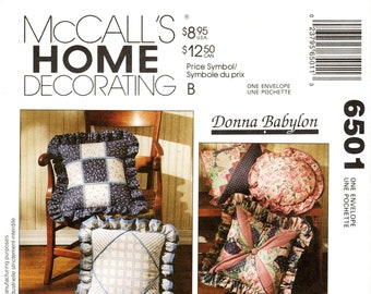 McCall's Pillow Pattern 6501: Donna Babylon Home Decor (OOP)