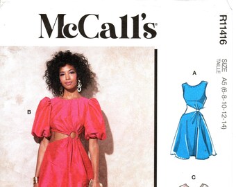 McCall's Schnittmuster R11416 : Misses O-Ring Kleid, drei Optionen