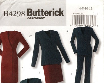 Butterick B4298 Pattern: Misses' Jacket, Dress, Skirt & Pants (Sizes 6-12)