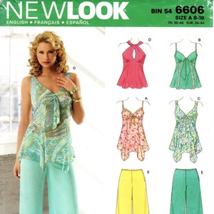 Sz 8 Thru 18 New Look Pattern 6606 Misses' Sleeveless - Etsy