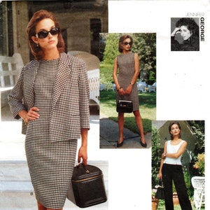 Vogue Sewing Pattern 1722 by JENNIFER GEORGE - Misses&#39; Lined Jacket, Close-Fitting, Princess Seam Dress or Top & Tapered Pants - Sz 6/8/10