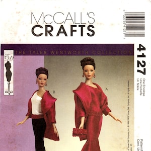 Doll Clothes Pattern - McCalls 4127 - Evening Gown, Jacket, Top, Pants, and Accessories - Tyler Wentworth - for 16 Inch Tonner Dolls