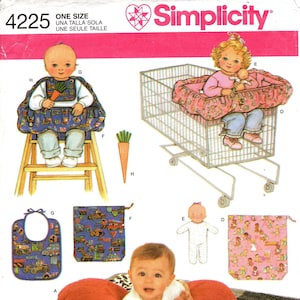 シンプリシティ パターン 4225 - ベビー/子供用アクセサリー - 枕カバー、ベビーキルト、ウサギ、カートシート、人形、ハイチェアシート、よだれかけ、ニンジン