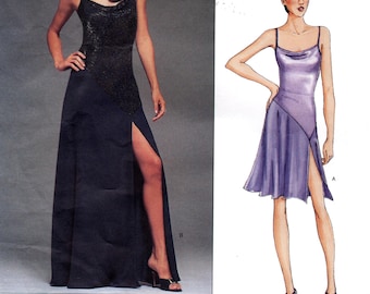 Vogue Sewing Pattern 2496 by BELLVILLE SASSOON - Misses' Close-Fitting, Dropped Waist, Bias Dress - Vogue American Designer  (Sz 14/16/18)