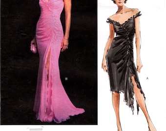 Vogue Sewing Pattern V2802 by BELLVILLE SASSOON - Misses' Lined, Boned, Tapered or Slightly Flared, Close-Fitting Dress (Size 6/8/10)