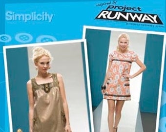 Simplicity Project Runway Sewing Pattern: Juniors' Mini Dress, Size 5/6-15/16