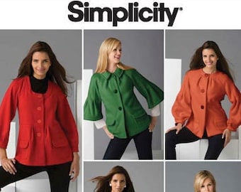 Simplicity Sewing Pattern 2760: Misses' Buttoned Jacket (Size 6-14)