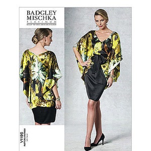 Sz 6/8/10/12 - Vogue Dress Pattern V1195 by BADGLEY MISCHKA - Misses&#39; One-Piece Tank Dress, Top and Belt - Vogue American Designer
