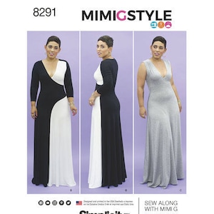 Simplicity Sewing Pattern D0640/8291 - Misses&#39; Special Occasion Knit Dresses - MiMi G Style - Simplicity Patterns - Pick Your Size