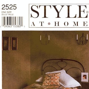 Style Sewing Pattern 2525 by DONNA LANG - Home Decor - Duvet Cover, Pleated Bed Skirt, Pillows and Pillow Shams - One Size Pattern
