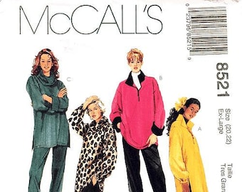 McCall's 8521 Knit Tunic and Pants Sewing Pattern - Size XLarge