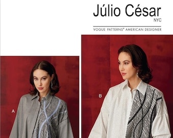Vogue 9271 Sewing Pattern: Misses' Loose Fit Overlay Shirt