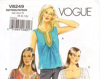 Vogue Top Pattern V8249: Misses' Tunic Sewing Pattern