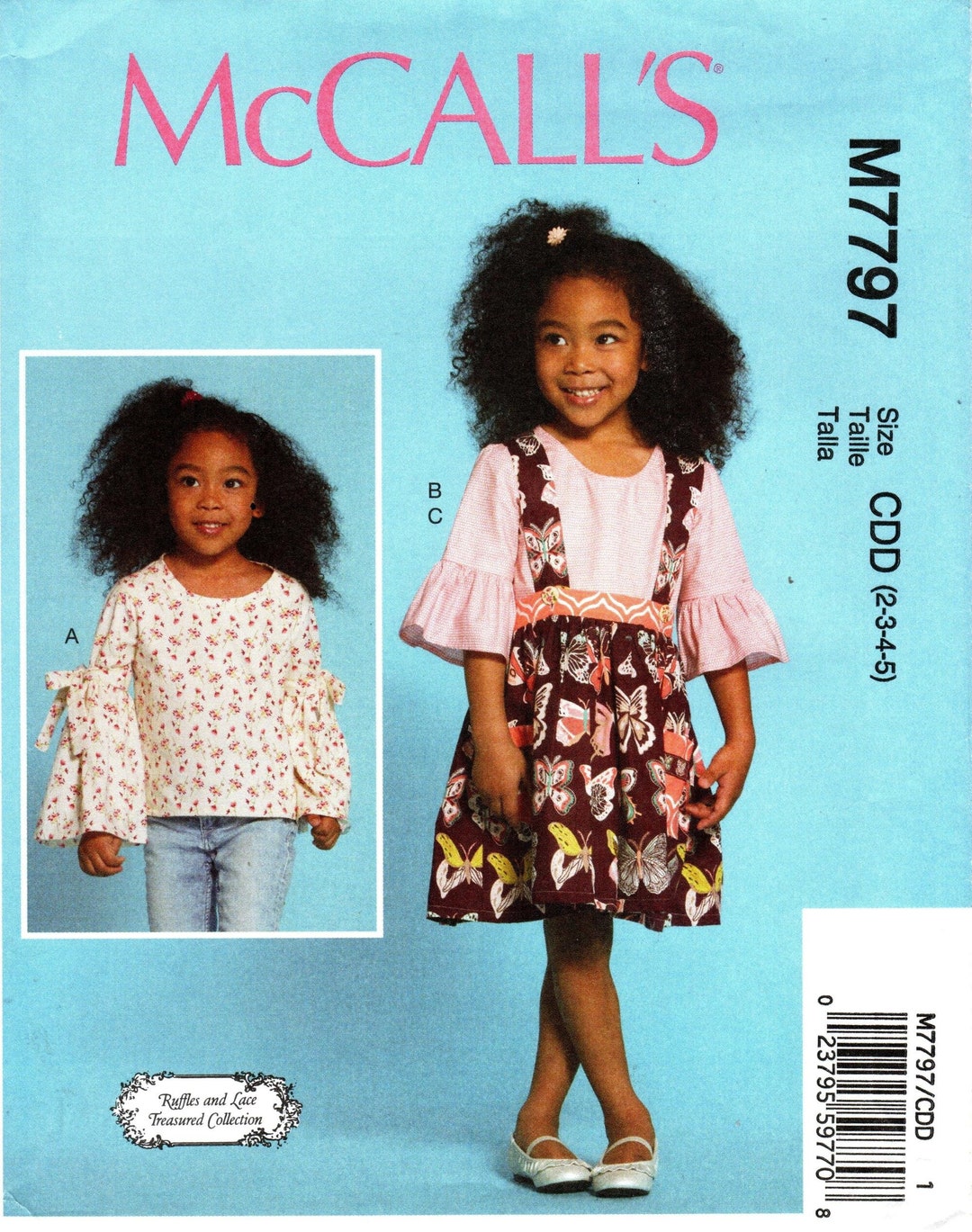 Mccall's Sewing Pattern M7797 by RUFFLES & LACE - Toddler/girls' Scoop ...