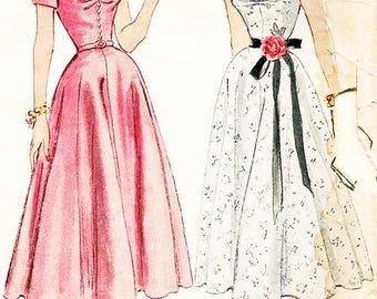 Simplicity Sewing Pattern 3164 - Vintage 1950s Dress Pattern