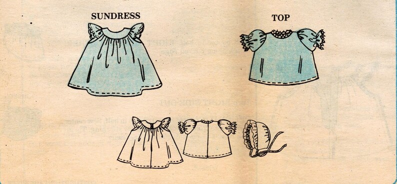 McCall's Doll Clothes Pattern 717/8872 Complete Baby Doll Wardrobe in Three Sizes for Dolls 13 to 14, 15 to 16 or 17 to 18 image 4