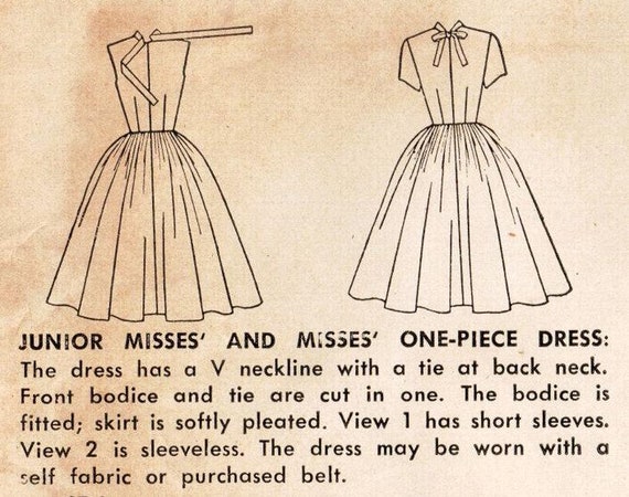 ワンピース JILTU petit ribbon dress pattern S3153 | Simplicity