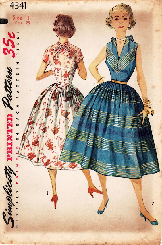 Designer dress patterns back neck cheap