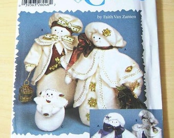 Simplicity Crafts Pattern 5894 - Holiday Crafts/Christmas Decor - Snow People